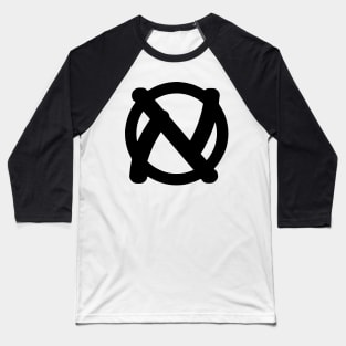 Jewish Anarchist Symbol (DIY Style) Baseball T-Shirt